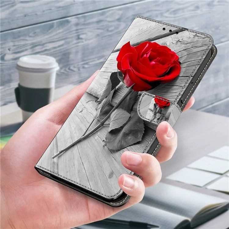For Xiaomi Redmi Note 13 5G Wallet Case 3D Pattern PU Leather Folio Protective Cover