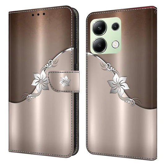 For Xiaomi Redmi Note 13 4G Leather Case 3D Pattern Printed Stand Wallet Phone Cover