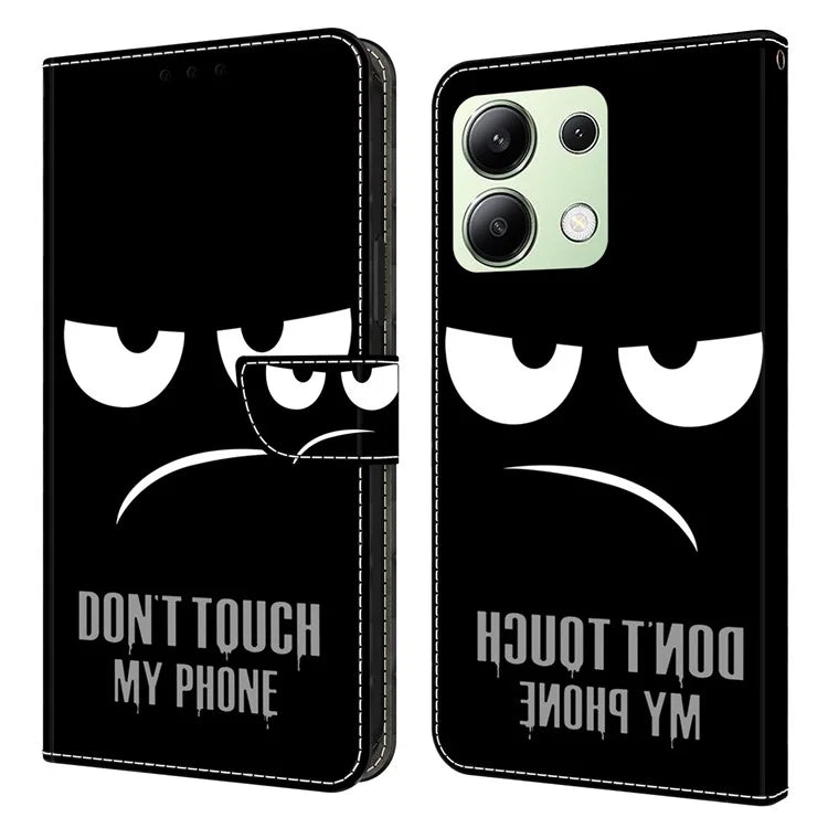 For Xiaomi Redmi Note 13 4G Leather Case 3D Pattern Printed Stand Wallet Phone Cover