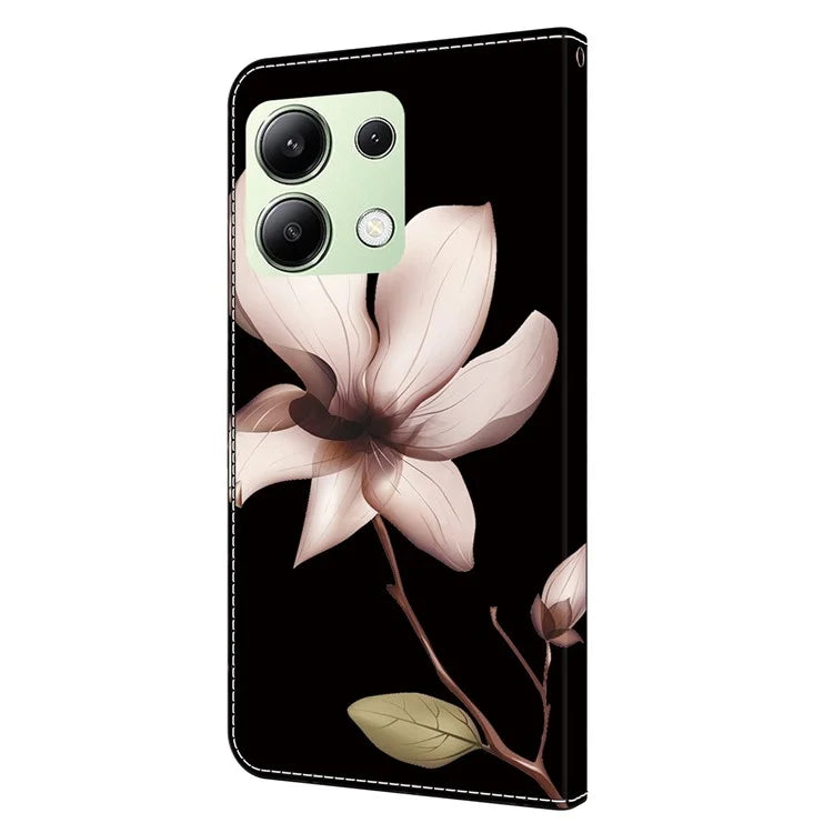For Xiaomi Redmi Note 13 4G Leather Case 3D Pattern Printed Stand Wallet Phone Cover