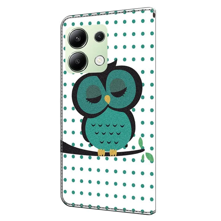 For Xiaomi Redmi Note 13 4G Leather Case 3D Pattern Printed Stand Wallet Phone Cover