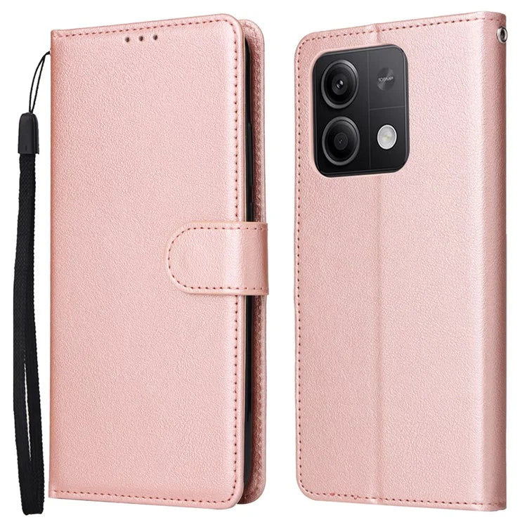 For Xiaomi Redmi Note 13 5G PU Leather Phone Case Card Slots Magnetic Closure Flip Cover