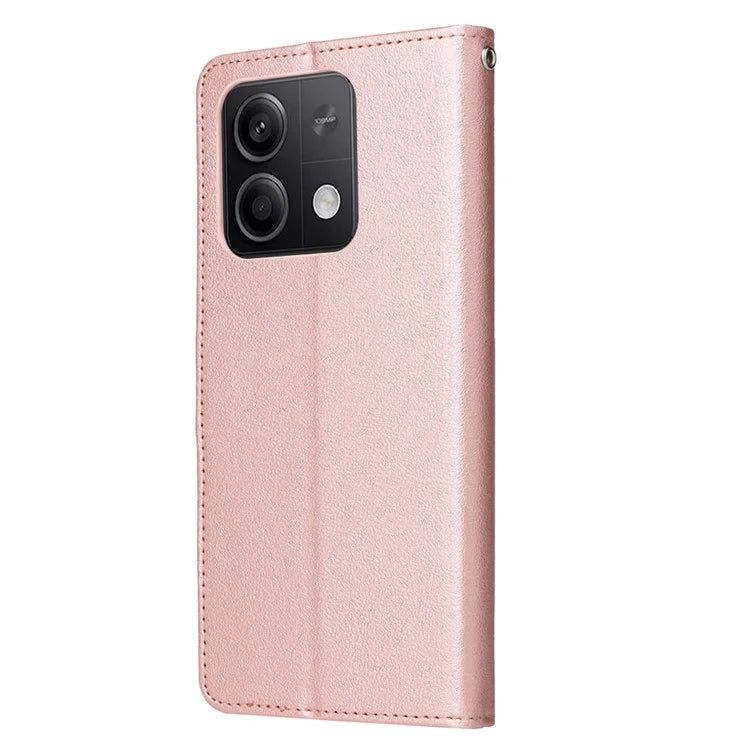 For Xiaomi Redmi Note 13 5G PU Leather Phone Case Card Slots Magnetic Closure Flip Cover