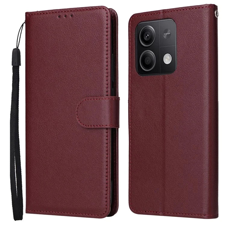 For Xiaomi Redmi Note 13 5G PU Leather Phone Case Card Slots Magnetic Closure Flip Cover