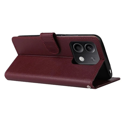 For Xiaomi Redmi Note 13 5G PU Leather Phone Case Card Slots Magnetic Closure Flip Cover