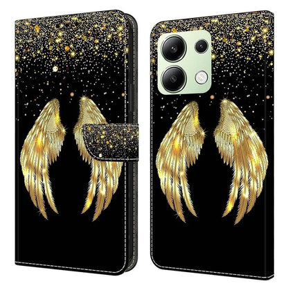 For Xiaomi Redmi Note 13 4G Wallet Phone Case Anti-Fall 3D Pattern Printing Leather Flip Cover