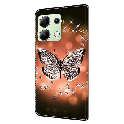 For Xiaomi Redmi Note 13 4G Wallet Phone Case Anti-Fall 3D Pattern Printing Leather Flip Cover