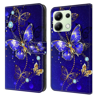 For Xiaomi Redmi Note 13 4G Wallet Phone Case Anti-Fall 3D Pattern Printing Leather Flip Cover