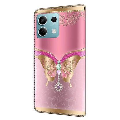 For Xiaomi Redmi Note 13 5G Anti-Drop Case 3D Pattern Printing Wallet Phone Cover