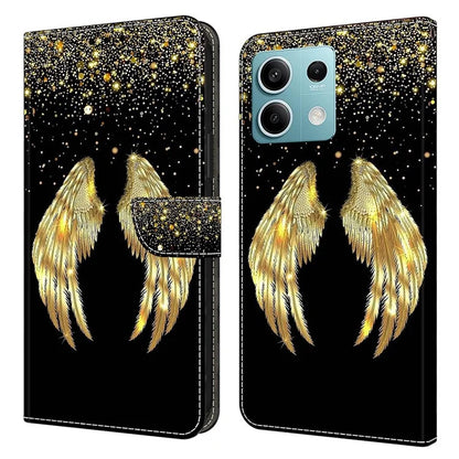 For Xiaomi Redmi Note 13 5G Anti-Drop Case 3D Pattern Printing Wallet Phone Cover