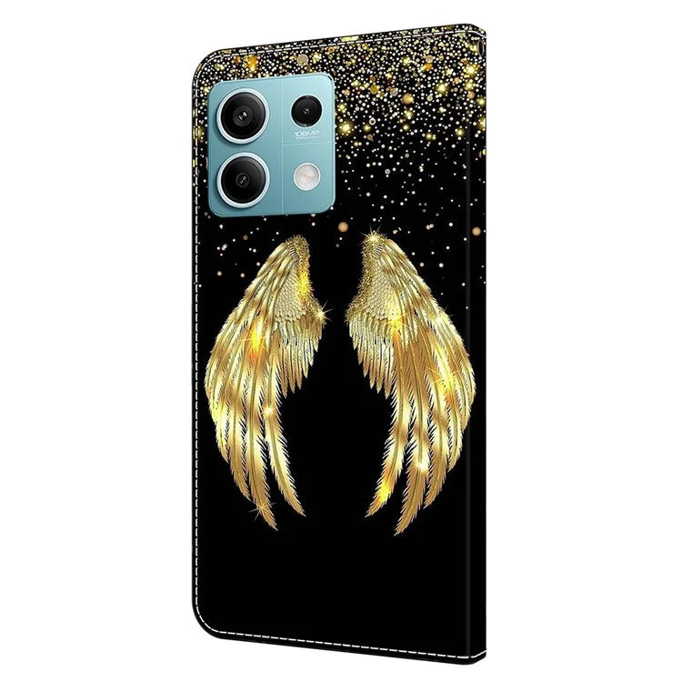 For Xiaomi Redmi Note 13 5G Anti-Drop Case 3D Pattern Printing Wallet Phone Cover