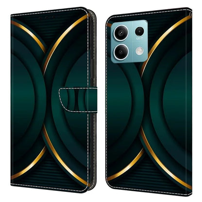 For Xiaomi Redmi Note 13 5G Anti-Drop Case 3D Pattern Printing Wallet Phone Cover