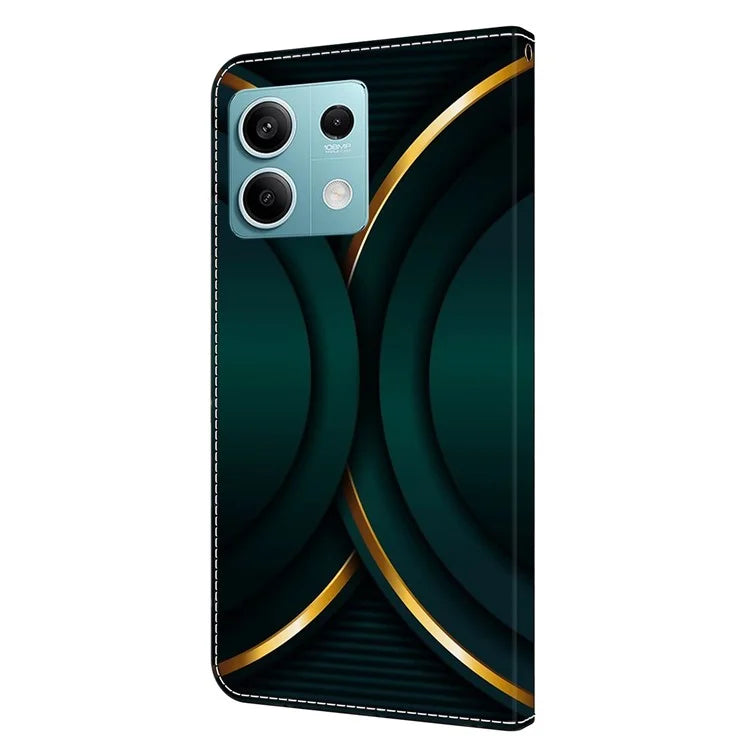 For Xiaomi Redmi Note 13 5G Anti-Drop Case 3D Pattern Printing Wallet Phone Cover