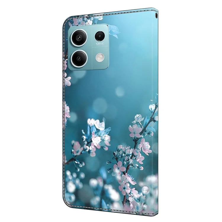For Xiaomi Redmi Note 13 5G Anti-Drop Case 3D Pattern Printing Wallet Phone Cover