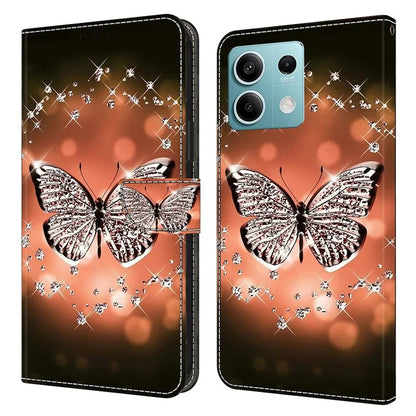 For Xiaomi Redmi Note 13 5G Anti-Drop Case 3D Pattern Printing Wallet Phone Cover