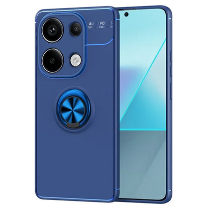 For Xiaomi Redmi Note 13 Pro 4G / Poco M6 Pro 4G Case TPU Phone Cover with Ring Kickstand