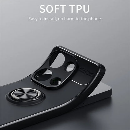 For Xiaomi Redmi Note 13 Pro 4G / Poco M6 Pro 4G Case TPU Phone Cover with Ring Kickstand