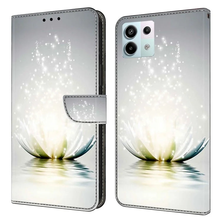 For Xiaomi Redmi Note 13 Pro 5G / Poco X6 5G Case 3D Pattern Printing Leather Wallet Phone Shell