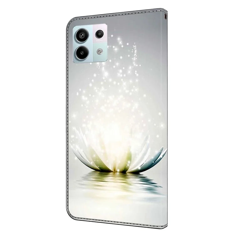 For Xiaomi Redmi Note 13 Pro 5G / Poco X6 5G Case 3D Pattern Printing Leather Wallet Phone Shell