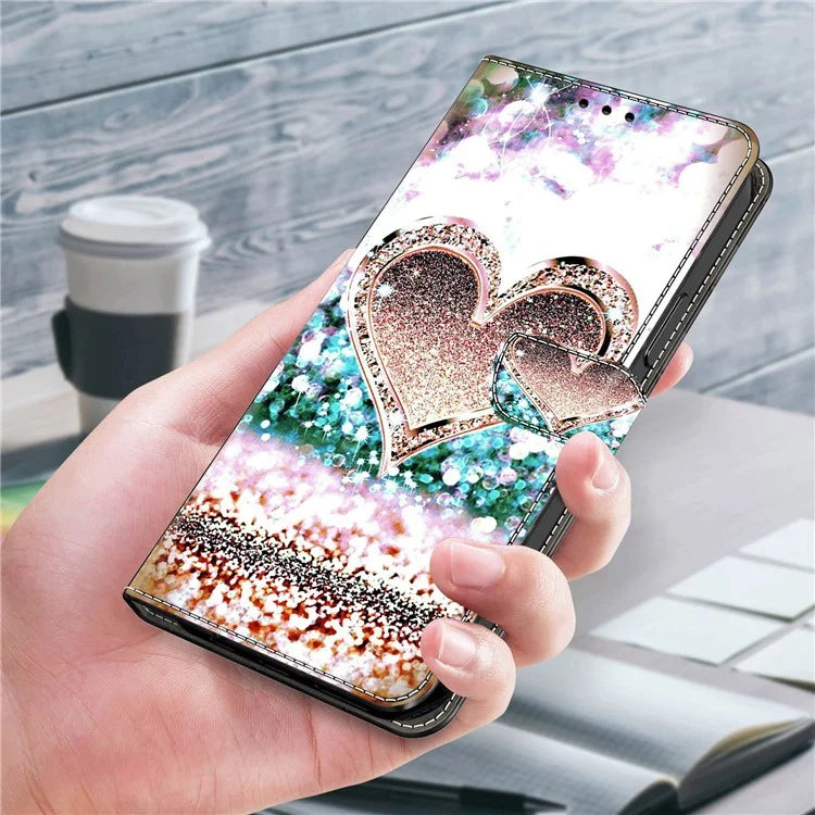 For Xiaomi Redmi Note 13 Pro 5G / Poco X6 5G Case 3D Pattern Printing Leather Wallet Phone Shell