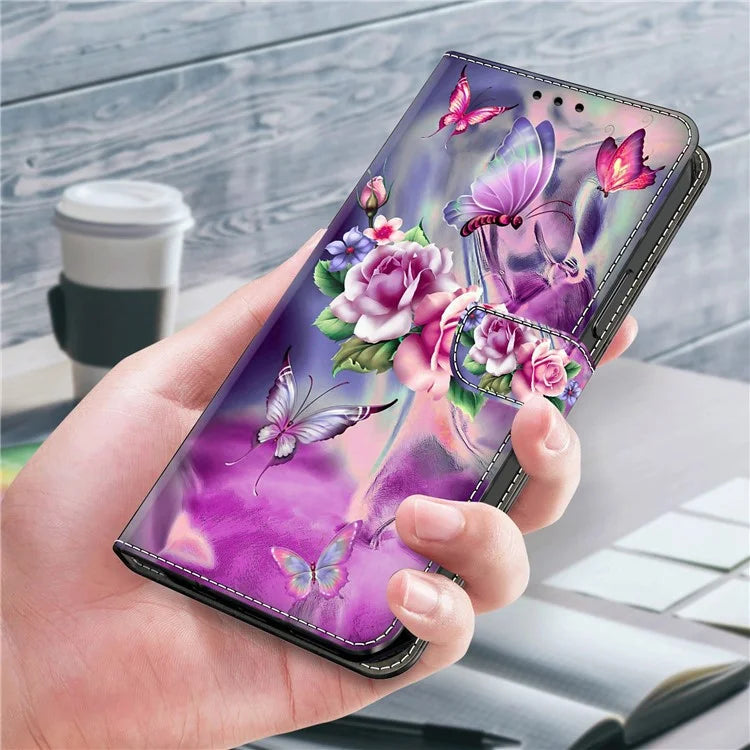 For Xiaomi Redmi Note 13 Pro 5G / Poco X6 5G Case 3D Pattern Printing Leather Wallet Phone Shell