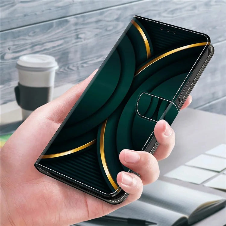 For Xiaomi Redmi Note 13 Pro 5G / Poco X6 5G Case 3D Pattern Printing Leather Wallet Phone Shell