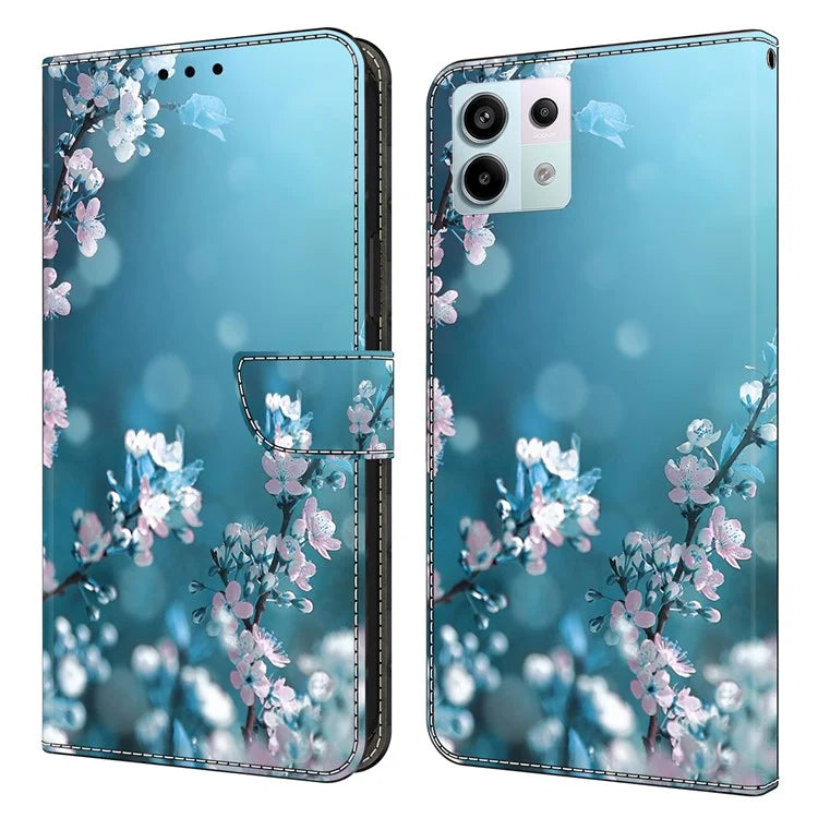 For Xiaomi Redmi Note 13 Pro 5G / Poco X6 5G Case 3D Pattern Printing Leather Wallet Phone Shell