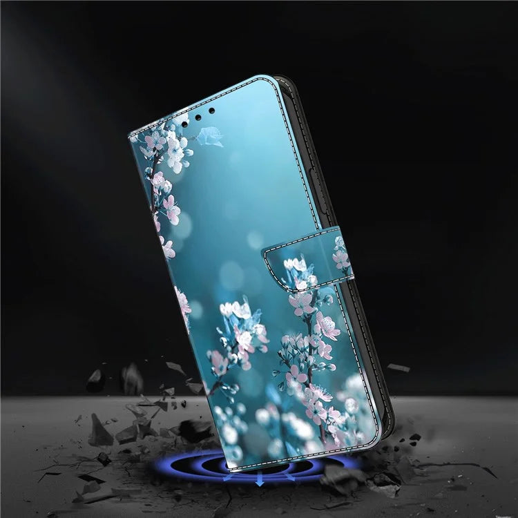 For Xiaomi Redmi Note 13 Pro 5G / Poco X6 5G Case 3D Pattern Printing Leather Wallet Phone Shell