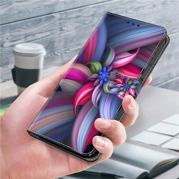 For Xiaomi Redmi Note 13 Pro 5G / Poco X6 5G Case 3D Pattern Printing Leather Wallet Phone Shell