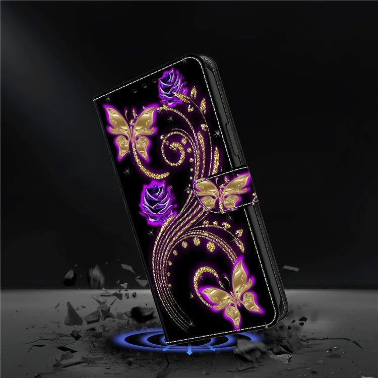 For Xiaomi Redmi Note 13 Pro 5G / Poco X6 5G Case 3D Pattern Printing Leather Wallet Phone Shell
