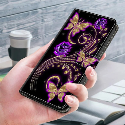 For Xiaomi Redmi Note 13 Pro 5G / Poco X6 5G Case 3D Pattern Printing Leather Wallet Phone Shell