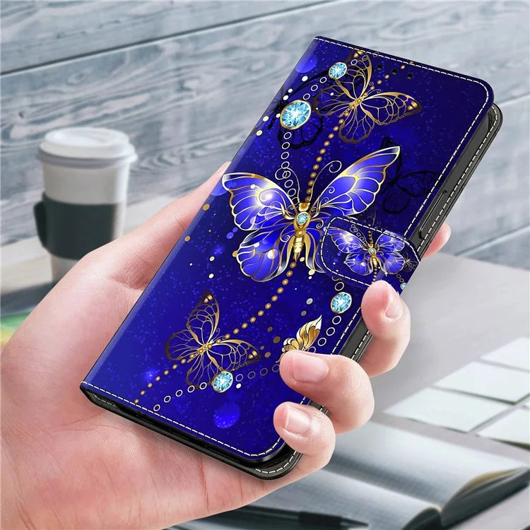 For Xiaomi Redmi Note 13 Pro 5G / Poco X6 5G Case 3D Pattern Printing Leather Wallet Phone Shell