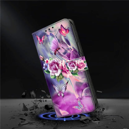 For Xiaomi Redmi Note 13 Pro+ 5G Shockproof Wallet Case 3D Pattern Printing Leather Phone Cover