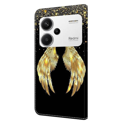 For Xiaomi Redmi Note 13 Pro+ 5G Shockproof Wallet Case 3D Pattern Printing Leather Phone Cover