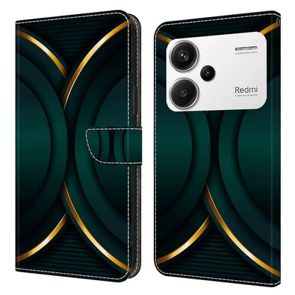 For Xiaomi Redmi Note 13 Pro+ 5G Shockproof Wallet Case 3D Pattern Printing Leather Phone Cover