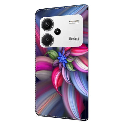 For Xiaomi Redmi Note 13 Pro+ 5G Shockproof Wallet Case 3D Pattern Printing Leather Phone Cover