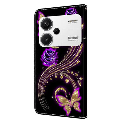 For Xiaomi Redmi Note 13 Pro+ 5G Shockproof Wallet Case 3D Pattern Printing Leather Phone Cover