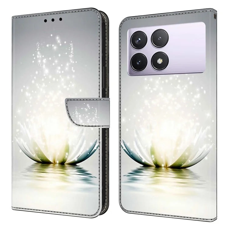 For Xiaomi Redmi K70E 5G / Poco X6 Pro 5G Leather Flip Cover 3D Pattern Printing Wallet Phone Case