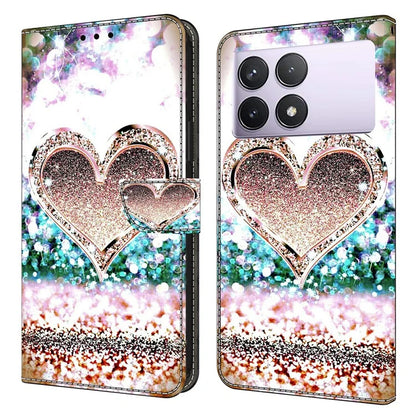 For Xiaomi Redmi K70E 5G / Poco X6 Pro 5G Leather Flip Cover 3D Pattern Printing Wallet Phone Case