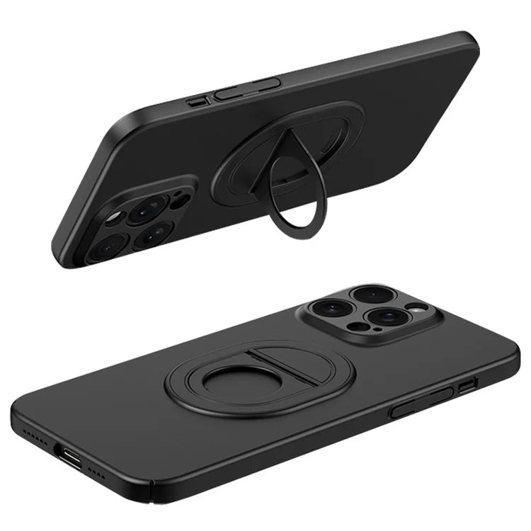 For iPhone 14 Pro Max Cell Phone Case Frosted Finish Anti-scratch Shell Compatible with MagSafe