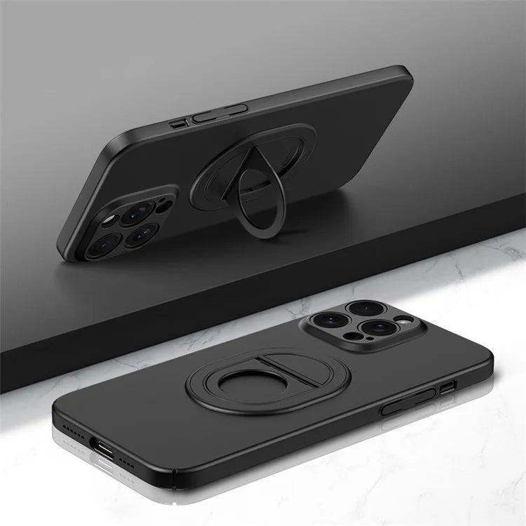 For iPhone 14 Pro Max Cell Phone Case Frosted Finish Anti-scratch Shell Compatible with MagSafe