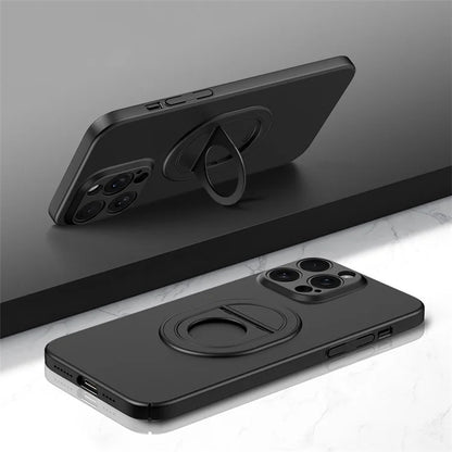 For iPhone 14 Pro Max Cell Phone Case Frosted Finish Anti-scratch Shell Compatible with MagSafe