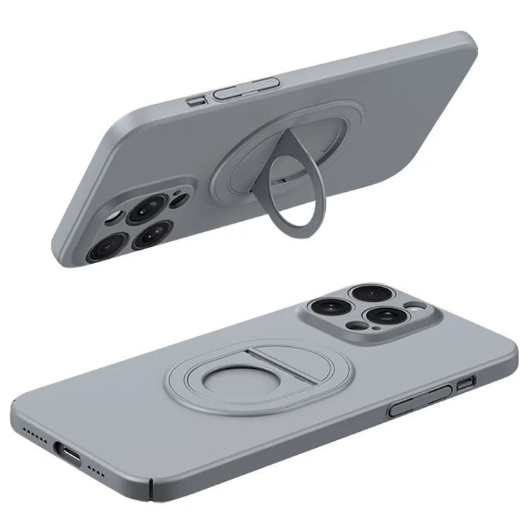 For iPhone 14 Pro Max Cell Phone Case Frosted Finish Anti-scratch Shell Compatible with MagSafe