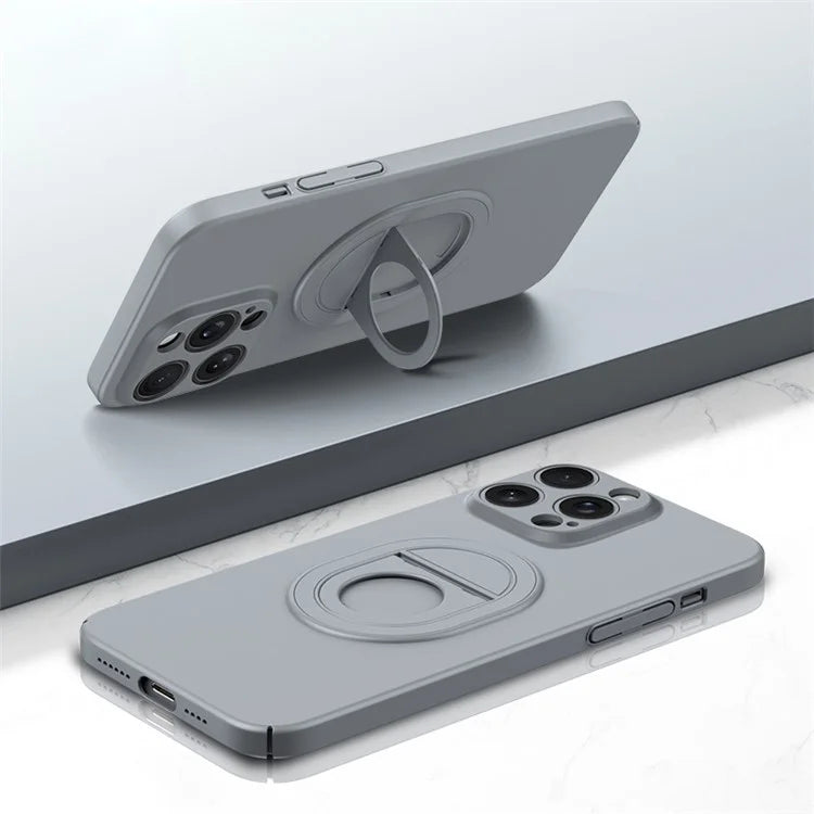 For iPhone 14 Pro Max Cell Phone Case Frosted Finish Anti-scratch Shell Compatible with MagSafe