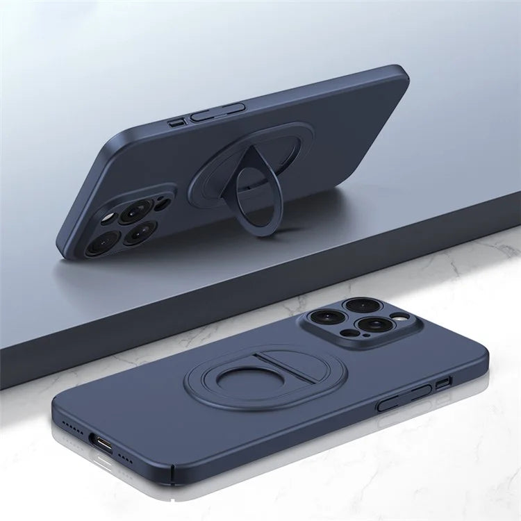 For iPhone 14 Pro Max Cell Phone Case Frosted Finish Anti-scratch Shell Compatible with MagSafe