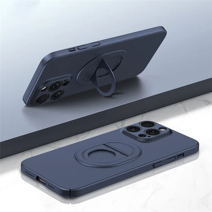 For iPhone 14 Pro Max Cell Phone Case Frosted Finish Anti-scratch Shell Compatible with MagSafe