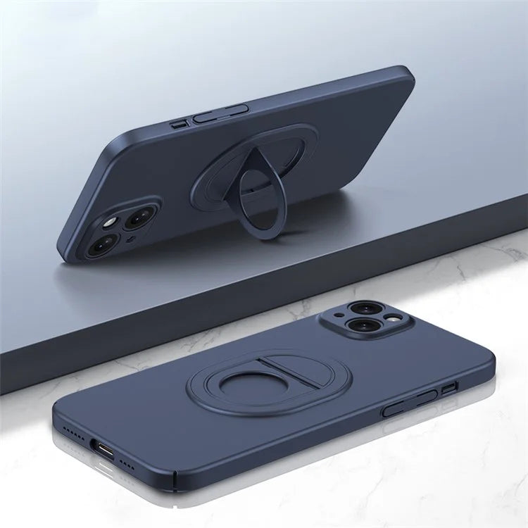 For iPhone 14 Magnetic Phone Case Scratch-proof Hard PC Cover Compatible with MagSafe
