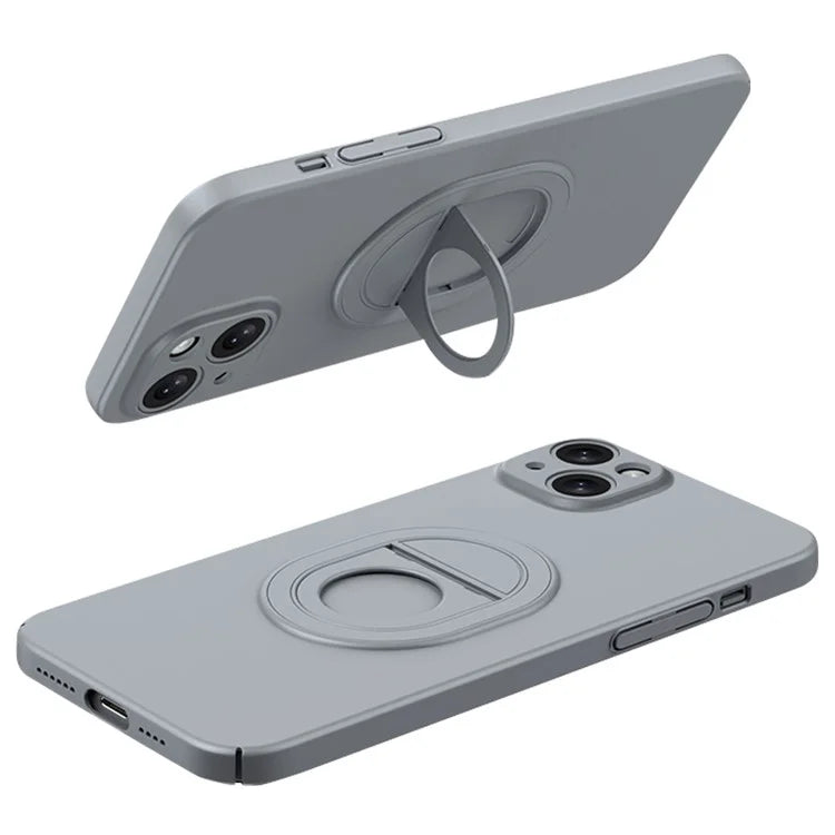 For iPhone 14 Magnetic Phone Case Scratch-proof Hard PC Cover Compatible with MagSafe