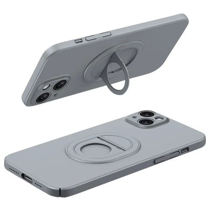 For iPhone 14 Magnetic Phone Case Scratch-proof Hard PC Cover Compatible with MagSafe