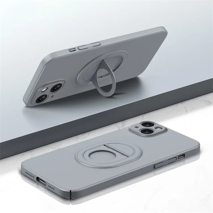 For iPhone 14 Magnetic Phone Case Scratch-proof Hard PC Cover Compatible with MagSafe